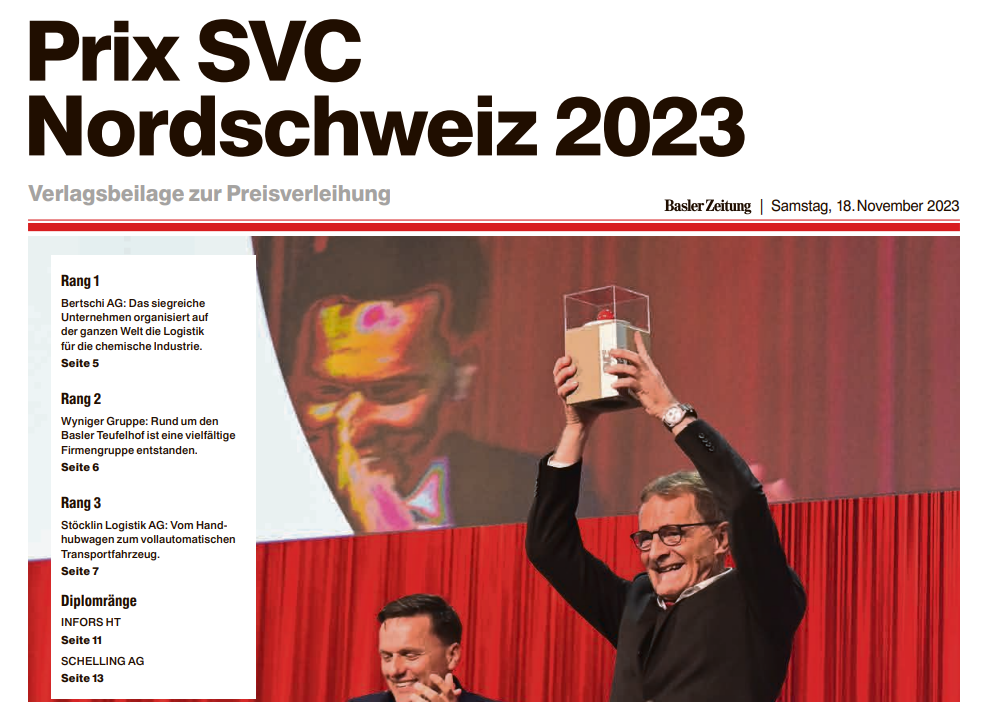 Sonderbeilage «Prix SVC Nordschweiz» in der BaZ