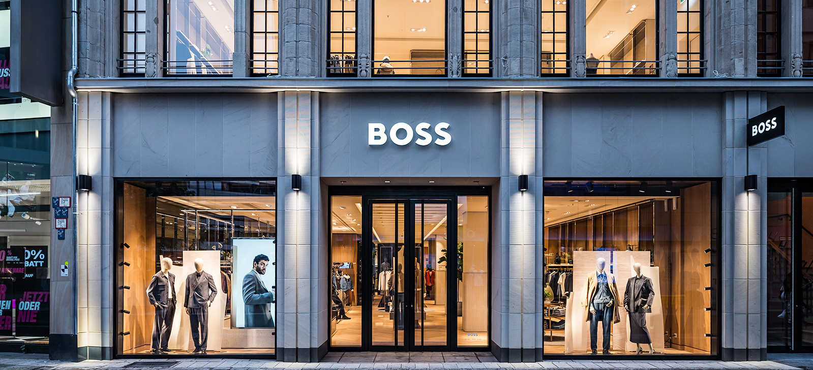 Hugo Boss setzt auf kunststofffreie AeoniQ-Garne der Textiltechnologiefirma HeiQ. Bild: Hugo Boss s