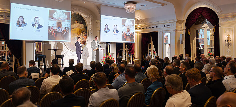 An der Mitgliederversammlung wurden die bisherigen Vorstandsmitglieder Nicole Herzog und Andreas Gerber verdankt. Bild: zVg/SVC/Yannick Reber