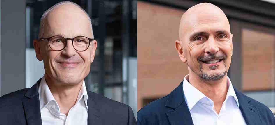 Phillip Sutter (links) wird die Zühlke-Gruppe ab Anfang Oktober als CEO ad interim führen. Der scheidende Gruppen-CEO Fabrizio Ferrandina (rechts) bleibt dem Schlieremer IT-Dienstleister als Senior Advisor erhalten. Bilder: zVg/Zühlke Engineering AG