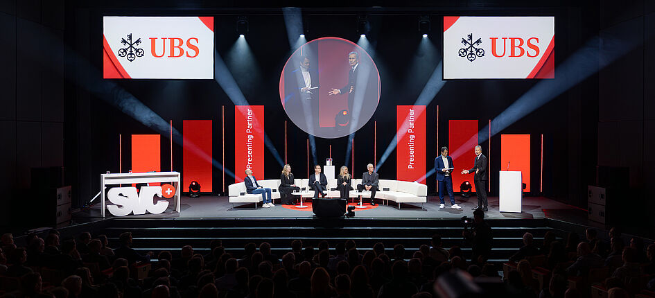 2027 wird auch im Wallis ein Prix SVC verliehen. Im Bild die Verleihung des Prix SVC Genf 2025:  SVC/KEYSTONE/Manuel Lopez