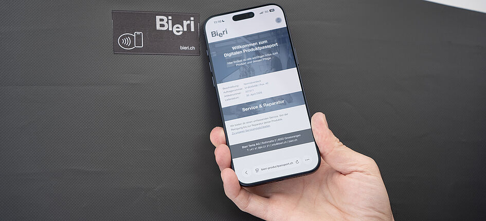 Bieri Tenta stattet seine Planen mit RFID-Chips zur digitalen Rückverfolgbarkeit aus. Bild: zVg/Bieri Tenta AG