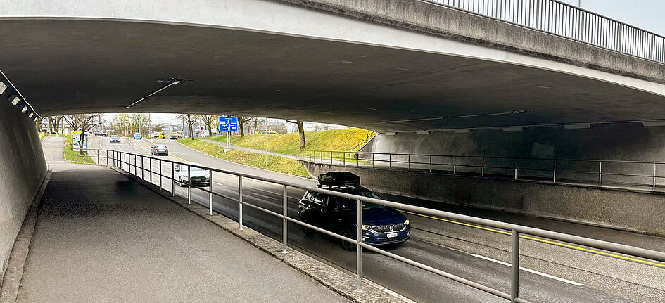 Der Zustand dieser Brücke in Winterthur wird mithilfe des Structural Health Monitoring Systems unter realen Betriebsbedingungen kontinuierlich überwacht. Bild: zVg/Kistler Gruppe