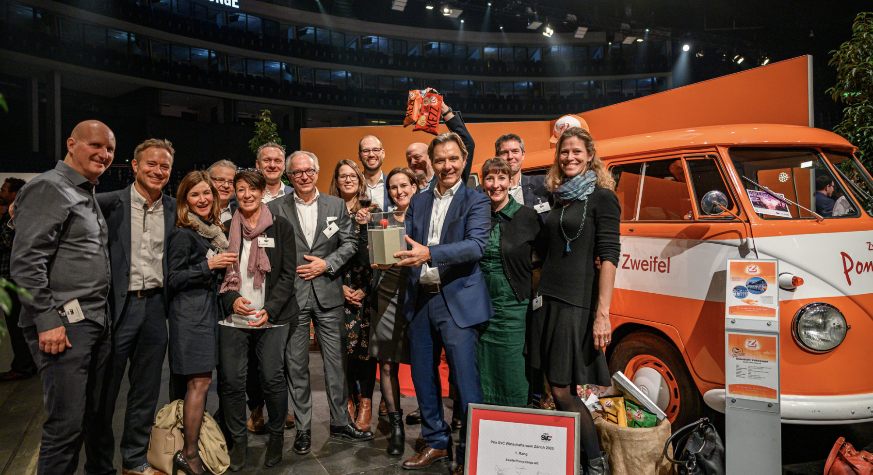 Die Zweifel Pomy-Chips AG gewinnt den Prix SVC Wirtschaftsraum Zürich 2020